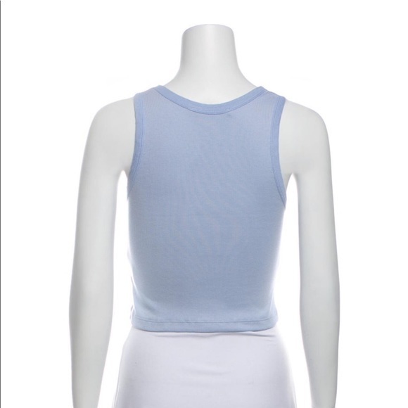 Radarte Cropped Baby Blue Tank NWOT - Picture 3 of 6
